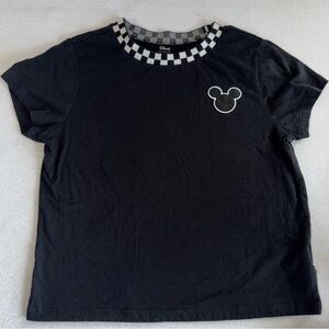 Vans x Crossover Grid Mickey Mouse Disney Crop T-Shirt